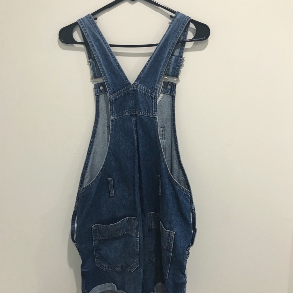 ✨Topshop Distressed Denim Overalls✨ - Picture 6 of 7